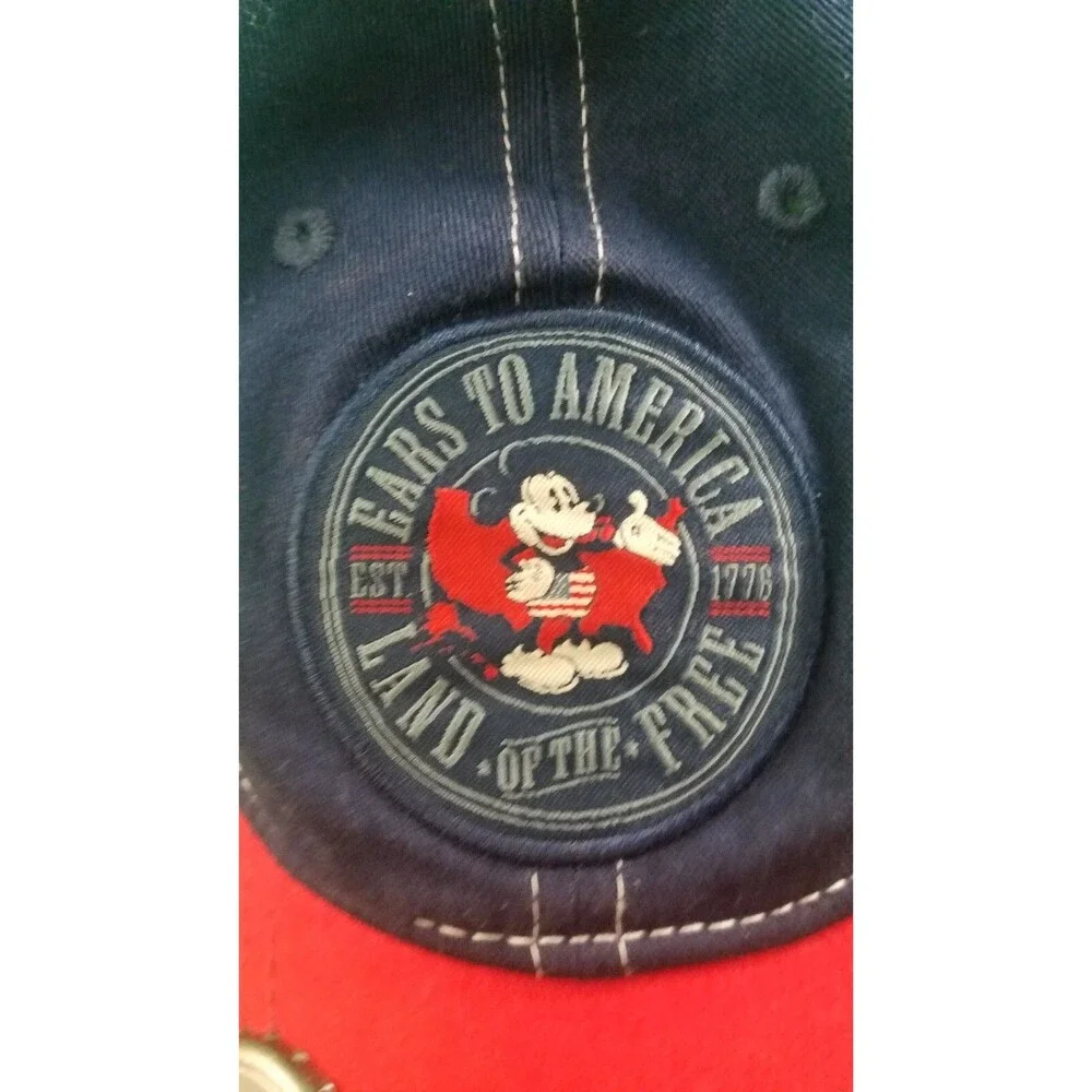 Disneyland Parks Baseball Cap Hat Ears to America Bottle Opener brim - adult sz